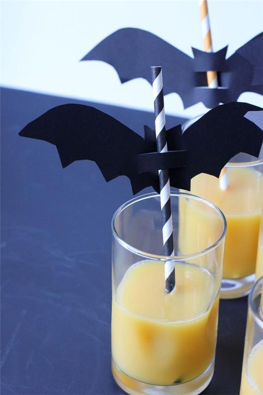 Lepakkomurha lasten kanssa Halloweenia varten - 50 lumoavaa ideaa ja ohjeita juomapilloista lepakoiden deco -buffet
