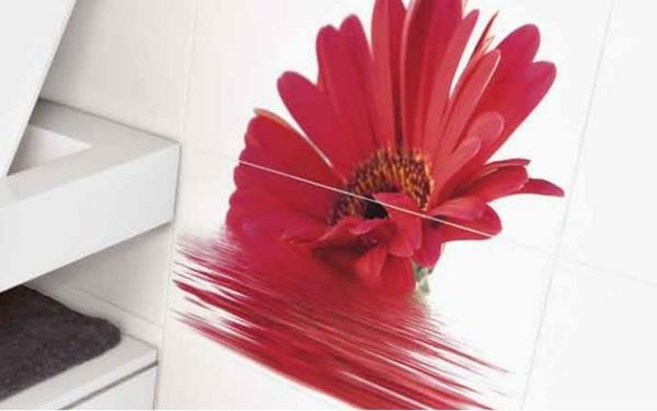 Kylpyhuone kylpyhuone kuvat laatta suunnittelu kukat liimakalvo