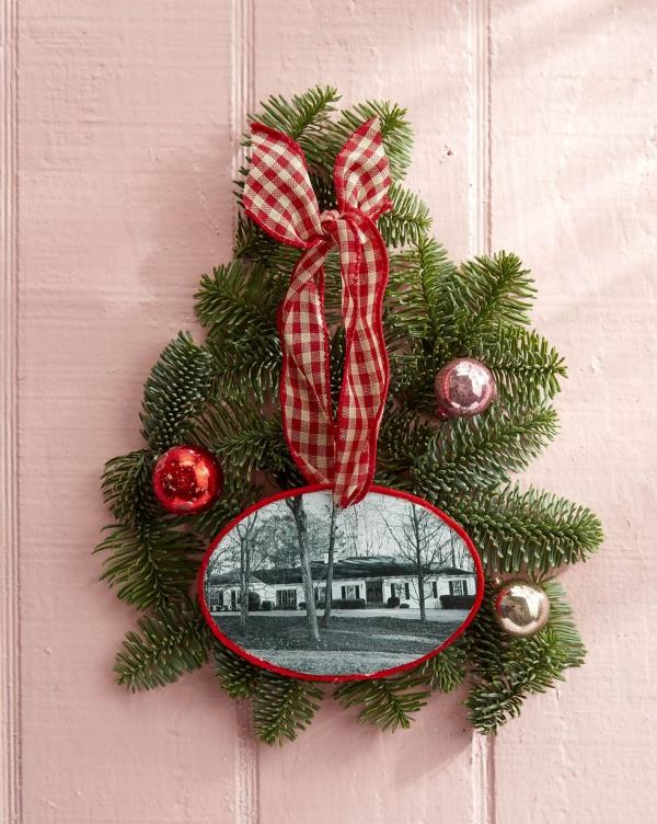 Tinker -valokuvalahjoja jouluksi - luovia ideoita ja ohjeita talon runko puulevyn koriste