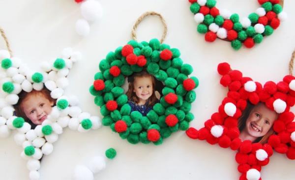 Tee valokuvalahjoja jouluksi - luovia ideoita ja ohjeita seppelevalokuvista lapsille