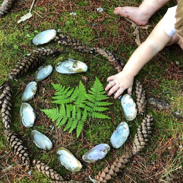 Tervetuloa kevät pääsiäiskävelylle - tuoreita ideoita koko perheen mandala -metsälle