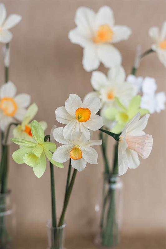 Tinker kevään kukat lasten kanssa - ideoita ja ohjeita aloittelijoille ja ammattilaisille harrastajille narsissin ohjeet DIY