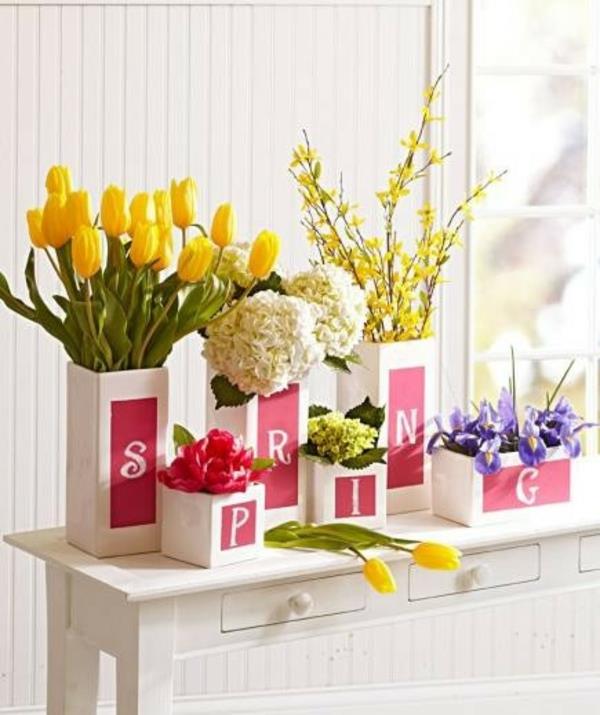 Kevään koristelu tekee kauniita puutarhaideoita tehdäksesi itsestäsi keltaisen