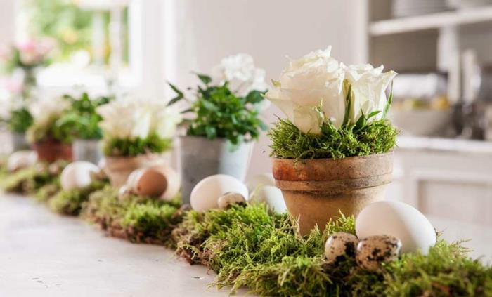 Tee kevään koristeita itse, tutustu luonnonmateriaaleihin, pöytäkoristeisiin