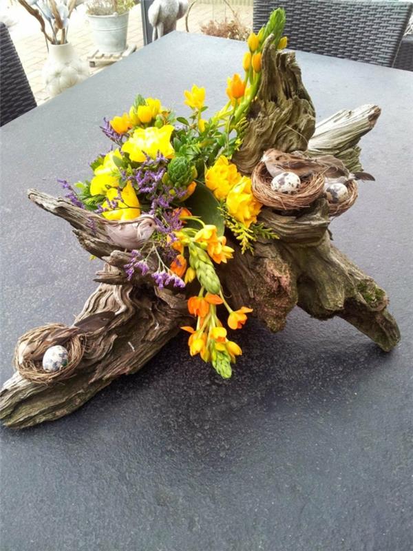 Tee kevään koristeita itse, tutustu luonnonmateriaaleihin ajopuun kanssa