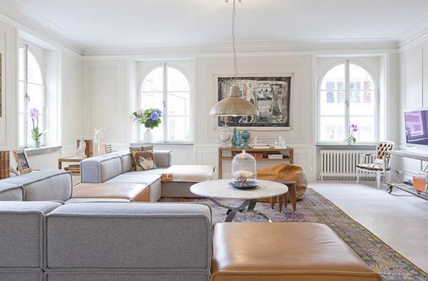 Tuoreet olohuoneideat Jennifer Janschin viileä sohva loistava muotoilu
