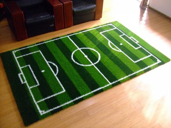 Jalkapallo koristelu kotiin jalkapallo fanit matto suunnittelu