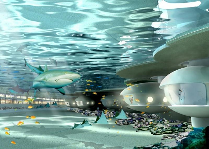 Rakennetaan futuristista arkkitehtuuria ja Living Underwater Hotel