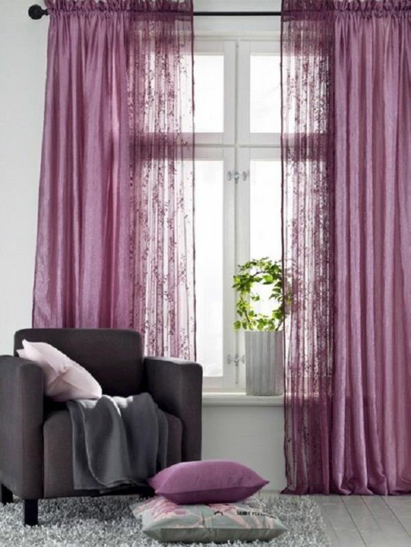 modernit verhoideat verhot ikkunat suunnittelija violetti