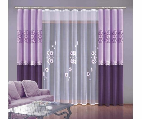 Verhoehdotuksia ideoita verhot violetti kevät