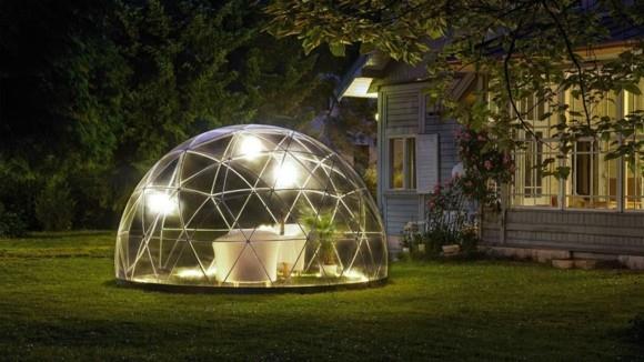 Puutarha iglu moderni talvipuutarha puutarhakalusteet puutarhavalaistus