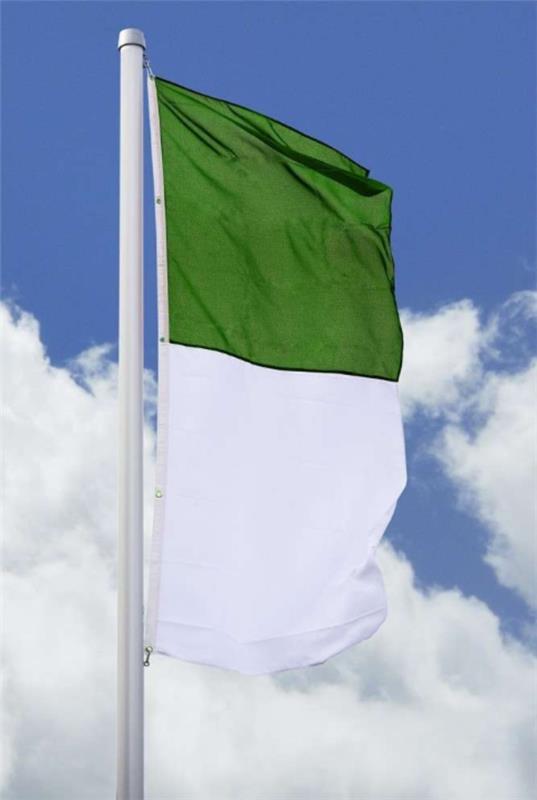 Puutarhan liput ja liput Vartijaliput vihreä valkoinen