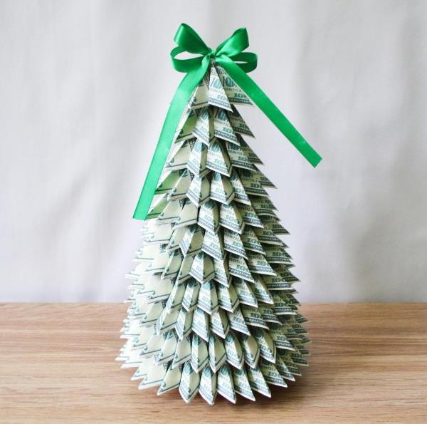 Tinker -rahapuu - luovia lahjaideoita joka tilanteeseen Joulukuusen joulurahanauha