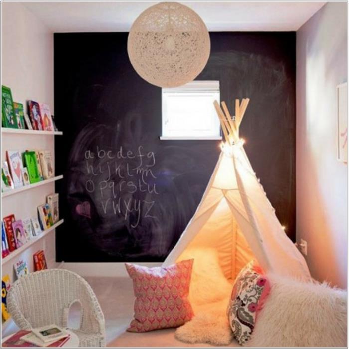 Suunnittele lastenhuoneen seinän suunnittelu kirjoituspöytä vaatekaappi matto