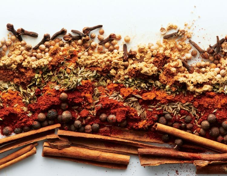Spice Blends Terveysresepti -ideoita Intian mausteet