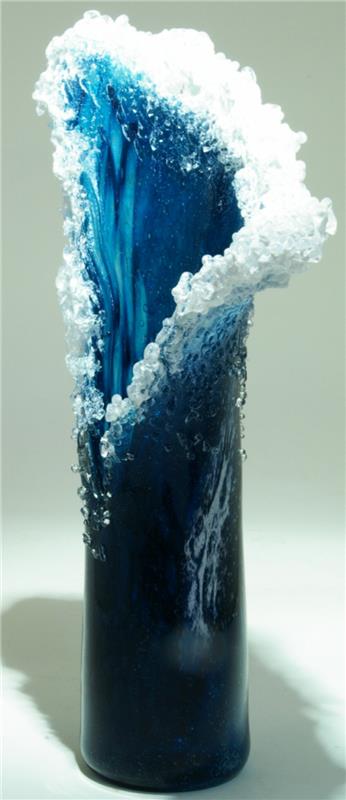 Lasitaide merenkulku koriste maljakoita suunnittelu Marsha Blaker Paul DeSomma