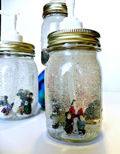 Halpoja sisustusideoita joululahjoille nestemäinen saippua -annostelija