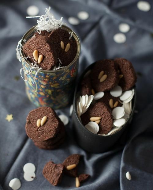 Koristeideoita joululahjoiksi evästeet suklaata