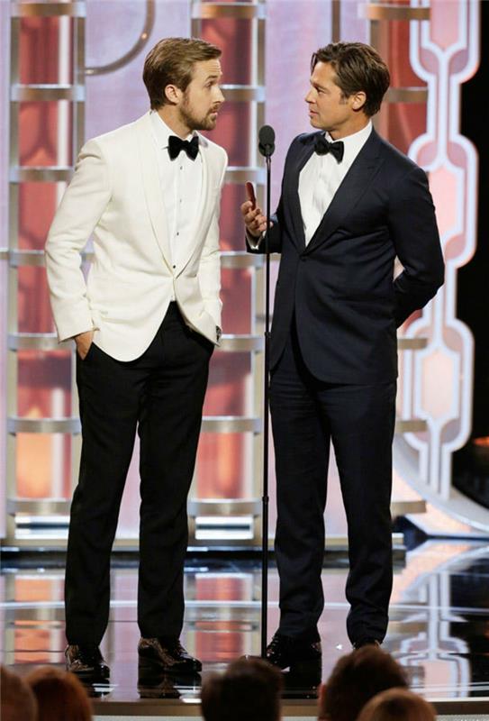 Golden Globe 2016 ryan -hanhi ja brad pitt