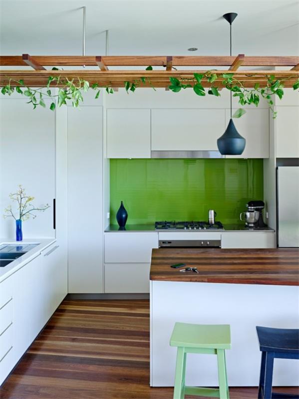 Vihreä keittiö vihreä keittiö splashback