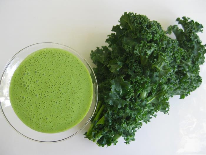 Lehtikaali sileä smoothie
