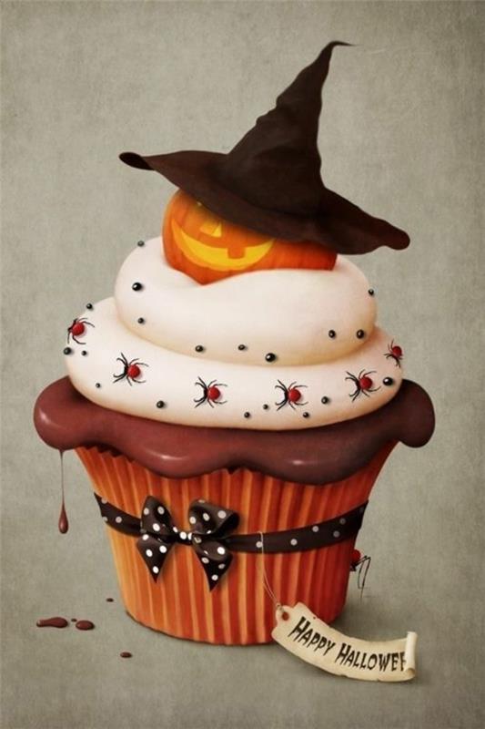 Pelottavia muffinsseja, jotka leivovat halloween -jälkiruokakuppien reseptiideoita