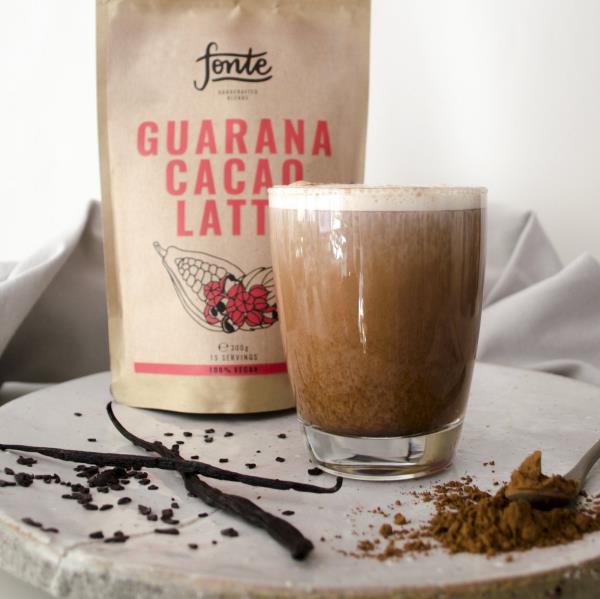 Guarana -kaakao latte maistuu erinomaiselta ja on lempeä vaihtoehto kahville