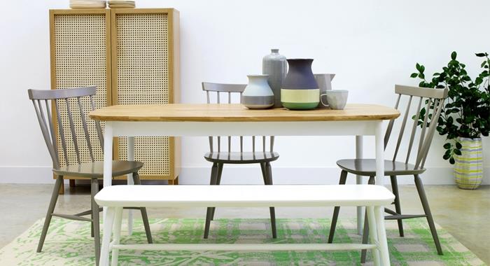 Habitat -huonekalut ruokasalin huonekalut ruokasalin pöytä puinen penkki puiset tuolit
