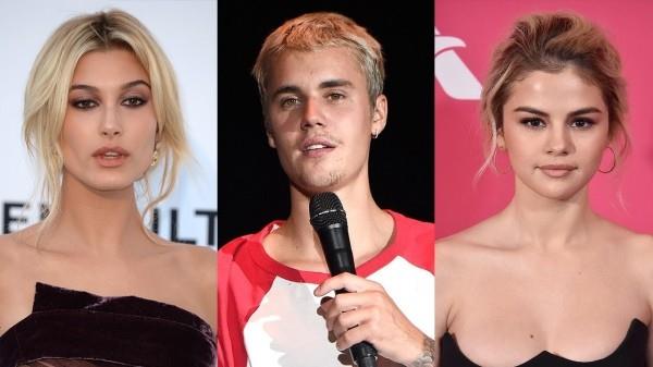 Hailey Baldwin, Selena Gomez ja Justing Bieber