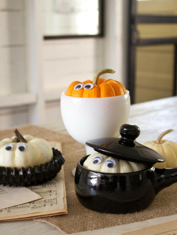 Halloween kulho posliini koristelu ruokapöydän koristelu