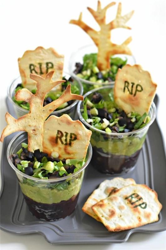 Halloween ruoka lapsille terveelliset välipalat sormiruoka kylmä avokado