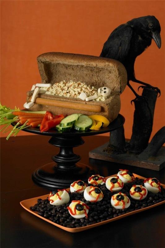 Halloween -välipalat lapsille pikaruoan reseptit Halloween -buffet
