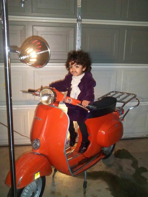 Halloween -moottoripyörä lasten pukusuunnittelu juhlava prinssi