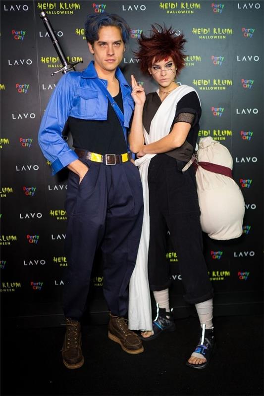 Halloween -puku Dylan Sprouse ja Barbara Palvin 2018