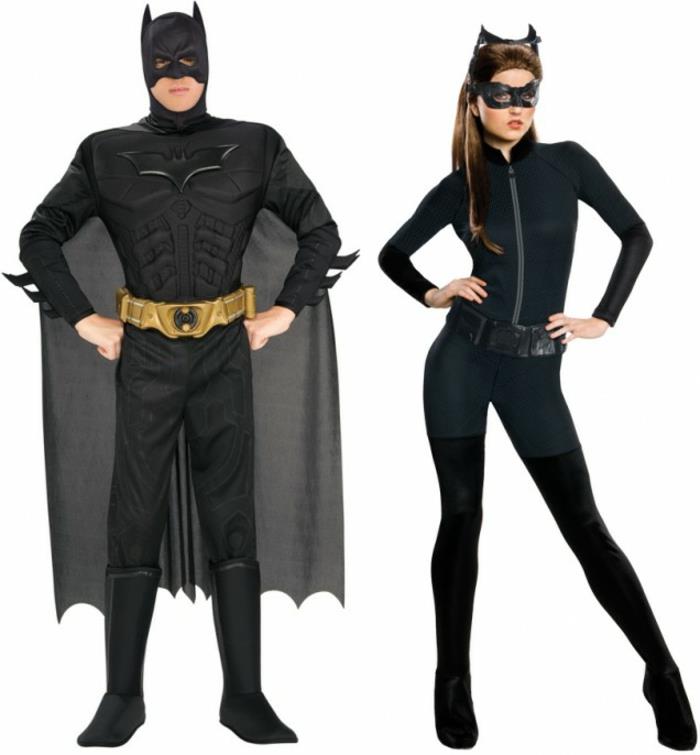Batman ja kissanainen tekevät itse Halloween -asuja