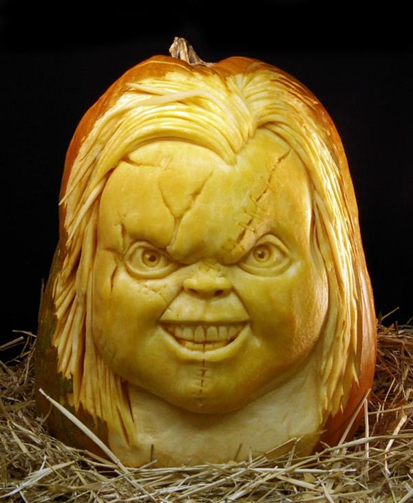 Halloween kurpitsa elokuva veistämällä eräänlainen paha