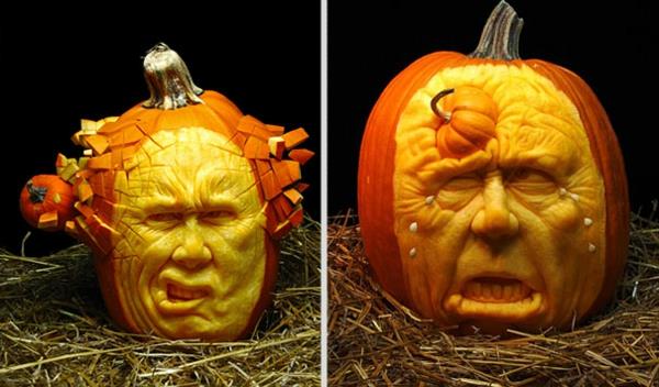 Halloween kurpitsa veistämällä taidetta alkuperäinen