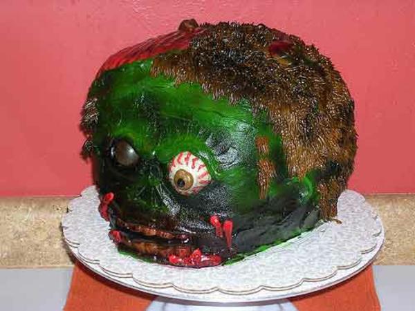 Halloween kakun koristelu zombie