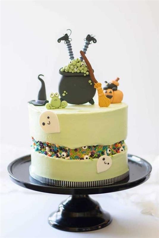 Halloween -kakku - hieno pyöreä kakku