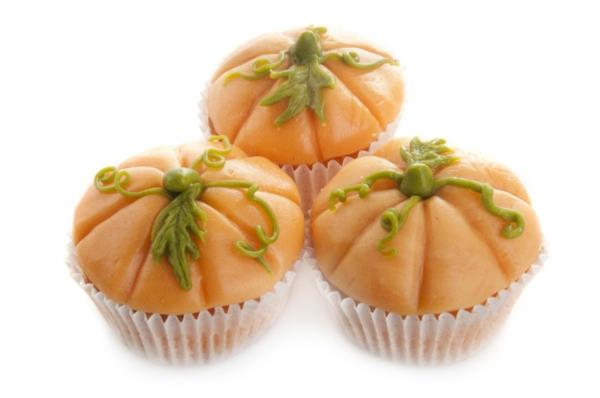 Halloween -juhlat kurpitsat sokeriruoan muffinssi