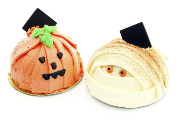 Halloween -juhla herkullisen ruoka -aiheinen cupcake