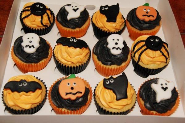 Halloween -bileiden reseptit pelottavat muffinit leipovat aavehalloween -leivonnaisia