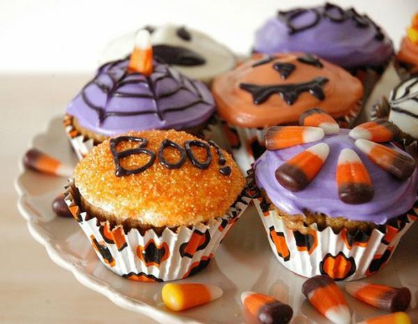 Halloween -juhlat reseptit kauhu muffinsit halloween leivonta cupcakes resepti
