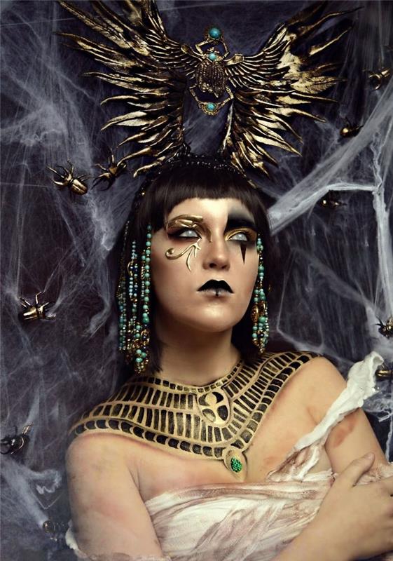 Halloween-meikki-ideat Joyce Spakmanin Egyptin vaikutuksesta