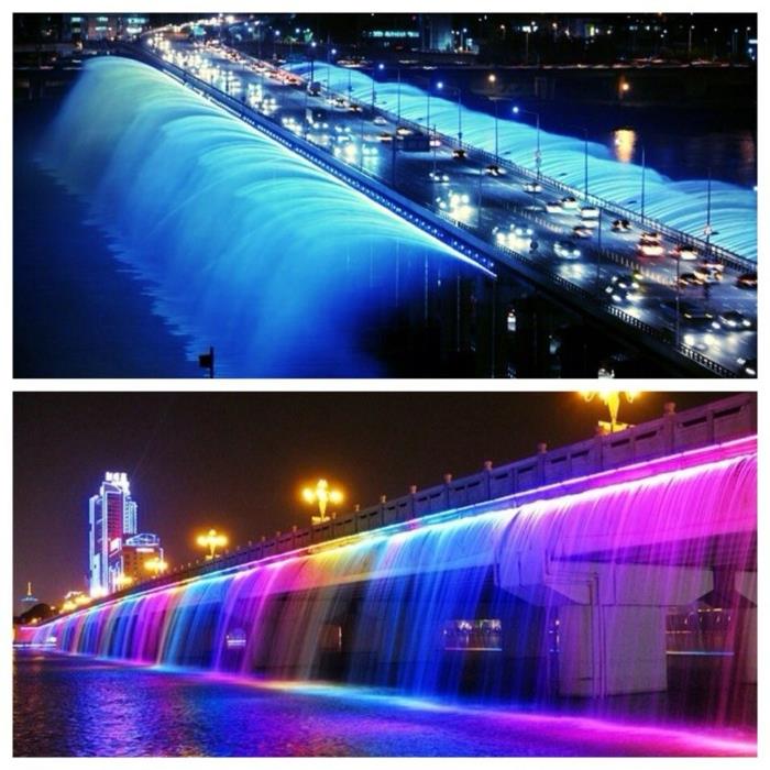 Etelä -Korean pääkaupungin sillan vesikohde jakautuu