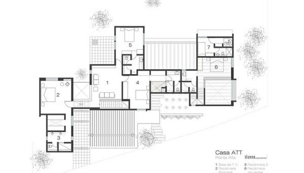 suunnitelma Casa ATT Meksikossa talon laajennus laajennus