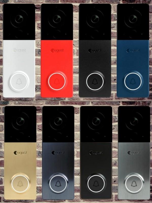 Hi-tech älykäs ovikello kameralla August Homen eri väreistä elokuun näkymästä