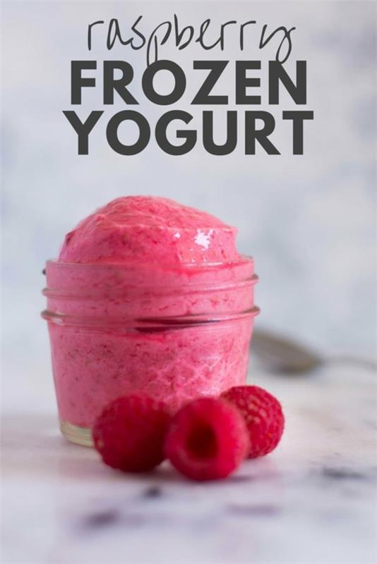 Vadelma jäädytetty jogurtti jäädytetty jogurtti resepti ilman jäätelökonetta