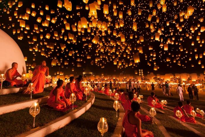 Sky Lanterns Flying Lanterns Festival - Bangkok
