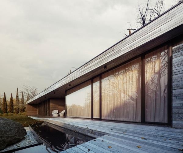 Horizontal House -suunnittelu laajentaa alkuperäisiä puutarhan innovatiivisia maisemaideoita